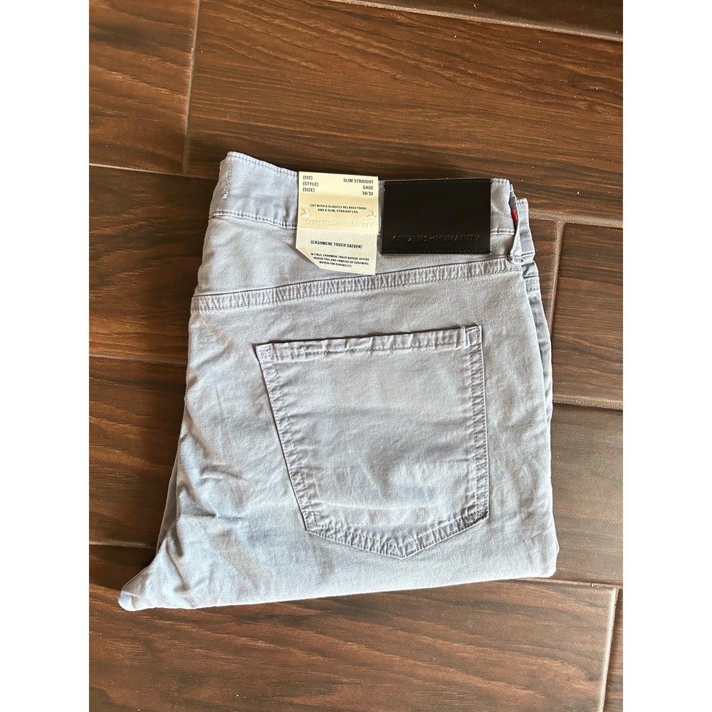 NWT Citizens Of Humanity Gage Classic Straight Jeans Mens 38x32 Glacier  V-4